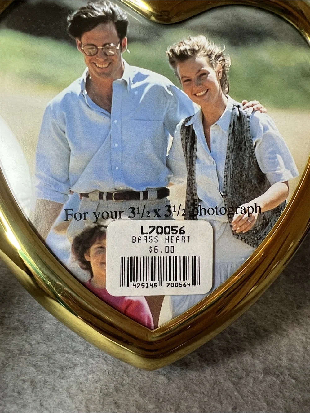 Brass Heart Frames Set of 2 NOS Vintage 90’s Romantic Hollywood Regency Cottage